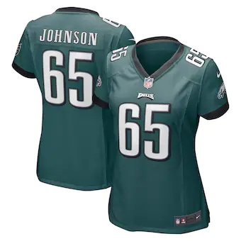 womens nike lane johnson midnight green philadelphia eagles